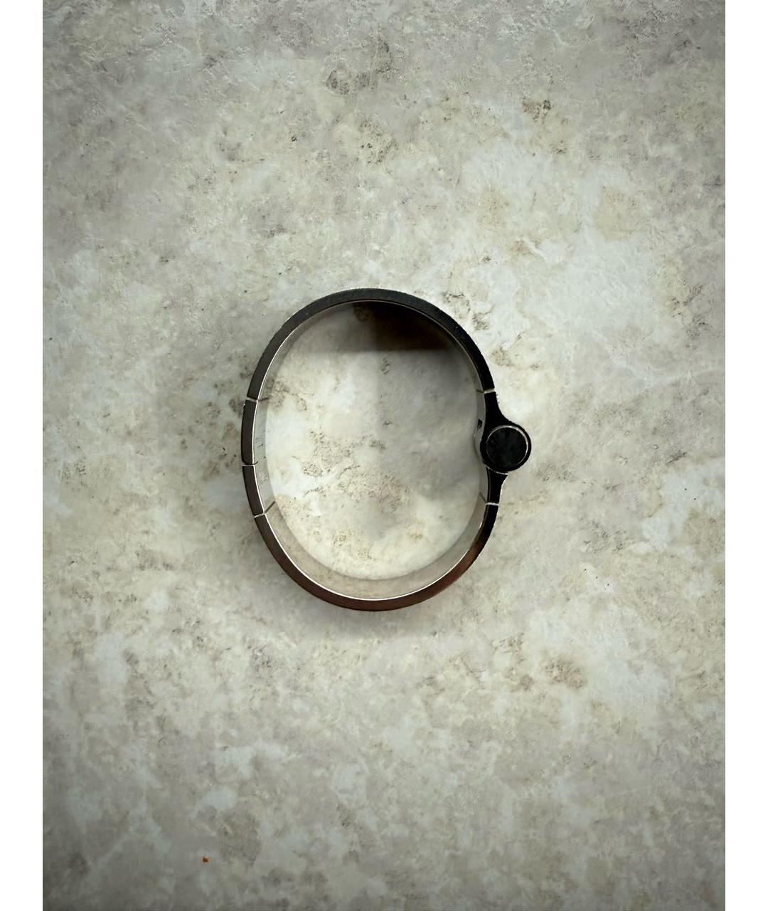 HERMES Черный металлический браслет, фото 2