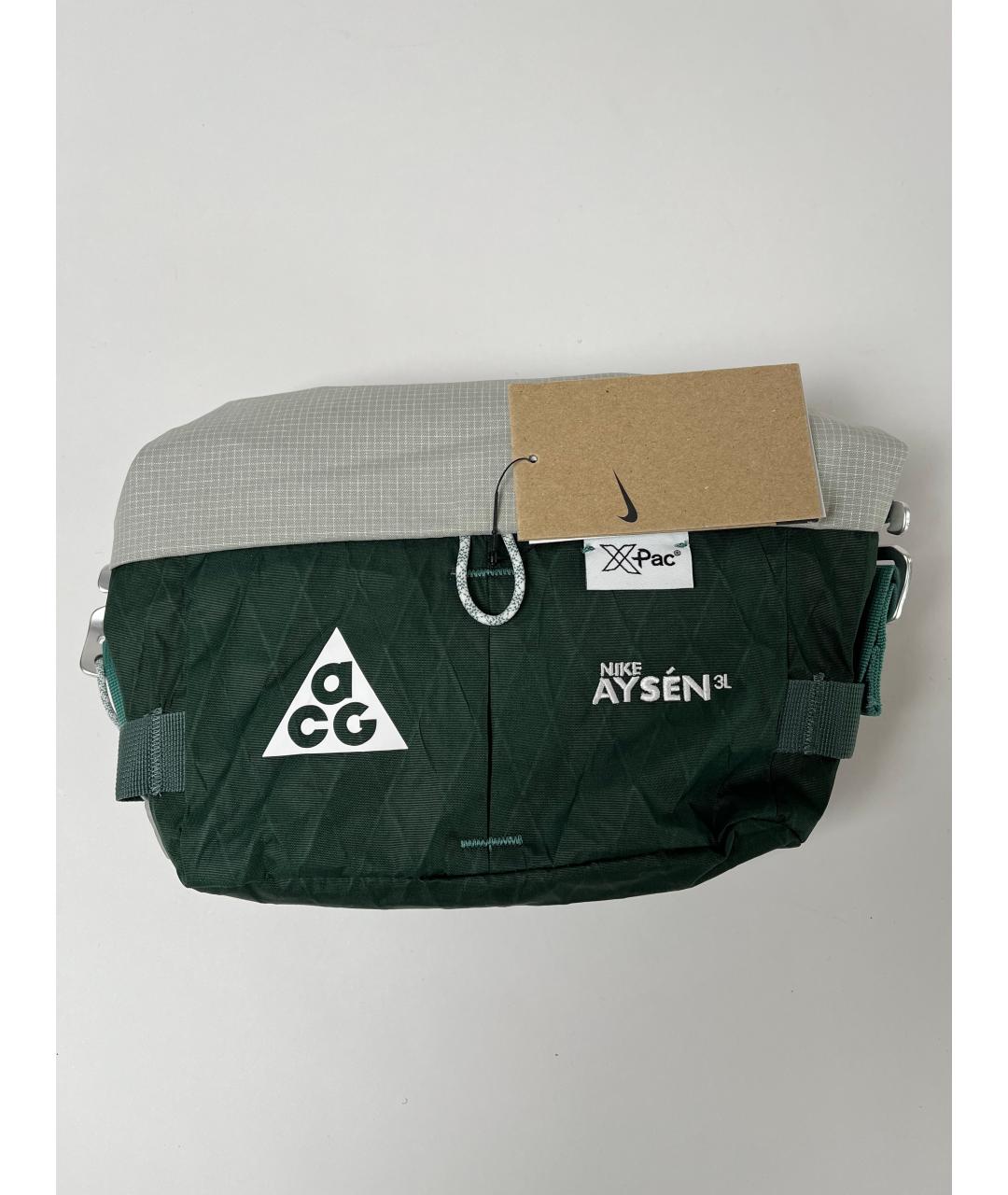 NIKE ACG Зеленая тканевая поясная сумка, фото 2