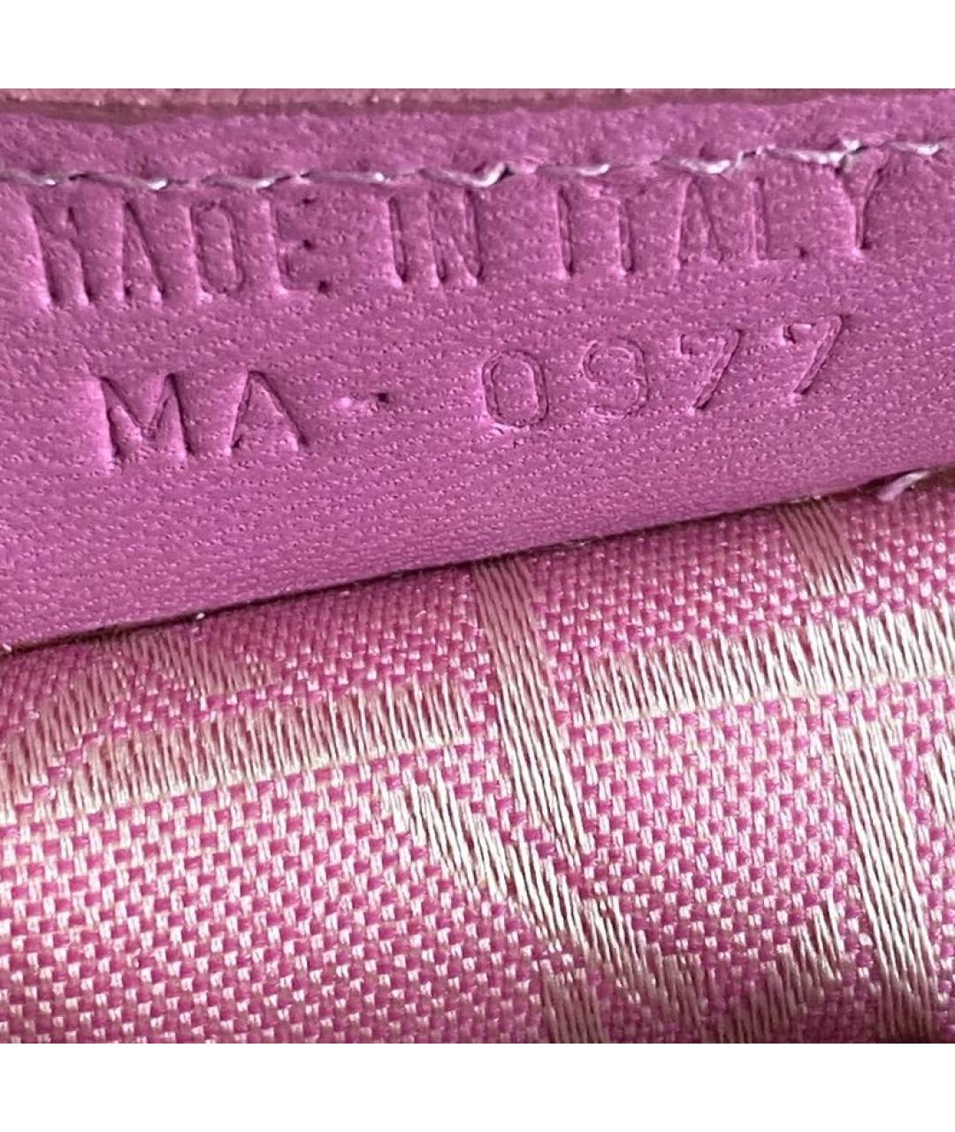 CHRISTIAN DIOR Розовая замшевая сумка с короткими ручками, фото 6