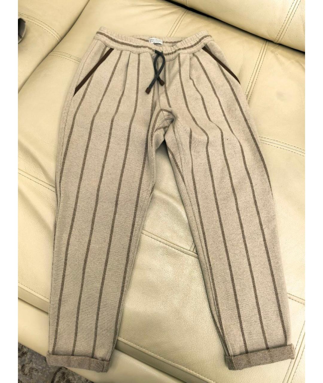 BRUNELLO CUCINELLI Бежевый кашемировый комплект, фото 3