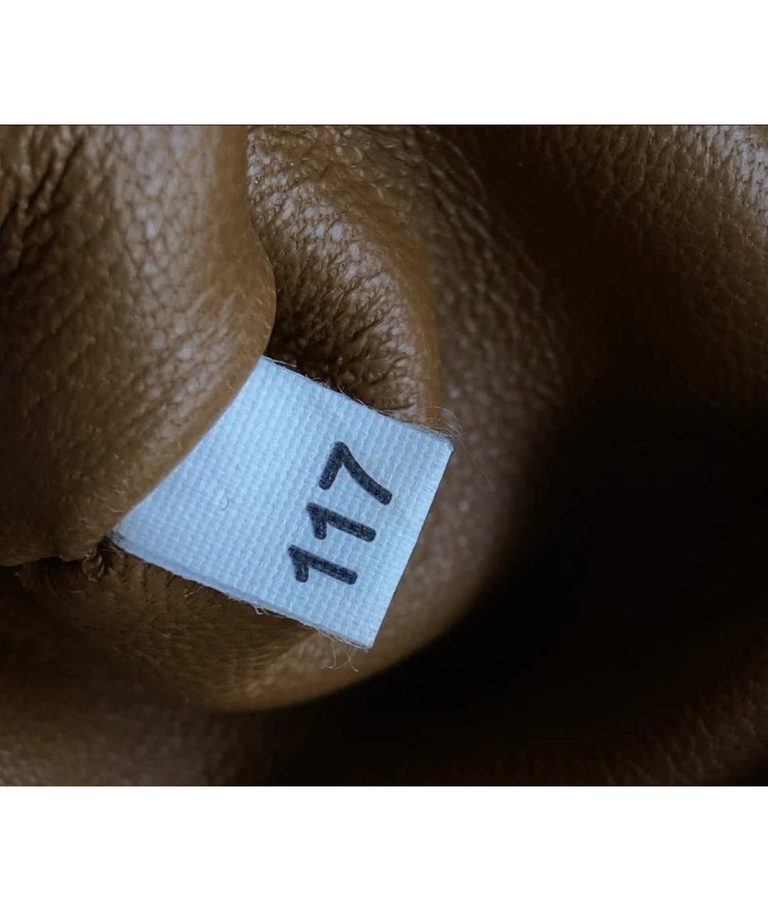 PRADA Коричневая кожаная сумка с короткими ручками, фото 8