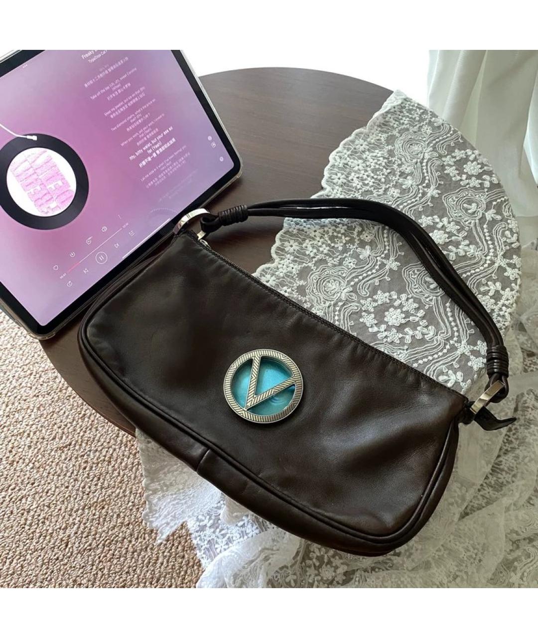 VALENTINO Кожаная сумка с короткими ручками, фото 6