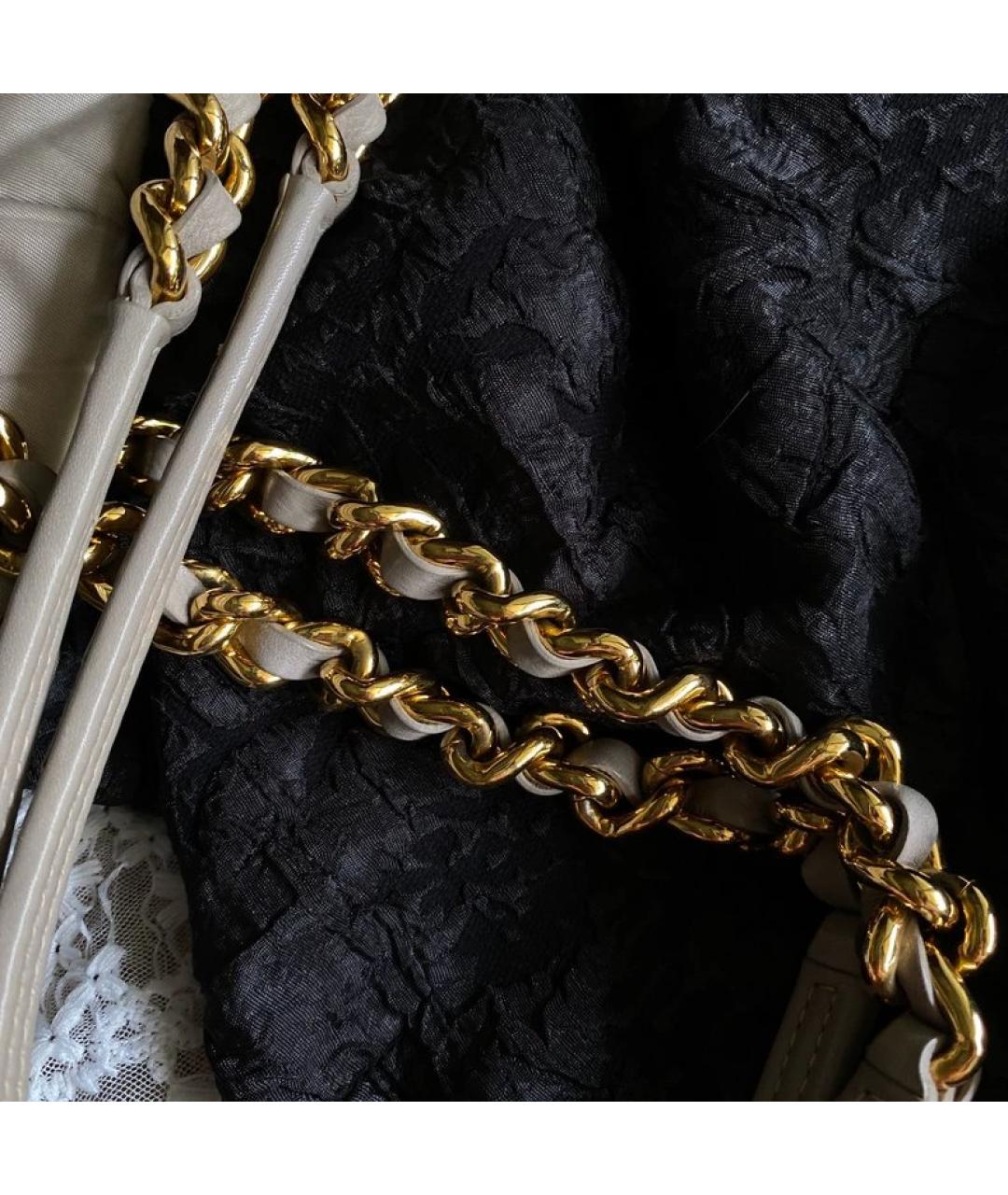 PRADA Серая синтетическая сумка тоут, фото 5