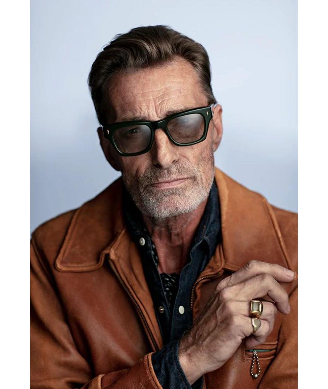 JACQUES MARIE MAGE Зеленые пластиковые солнцезащитные очки, фото 6