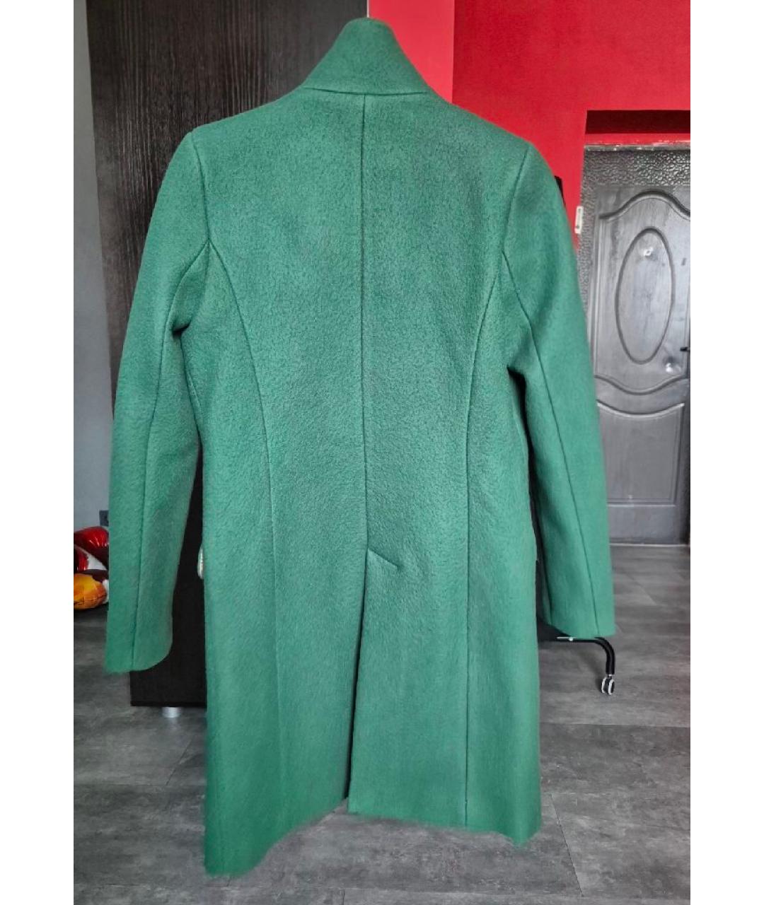 CLOSED Зеленые шерстяное пальто, фото 2