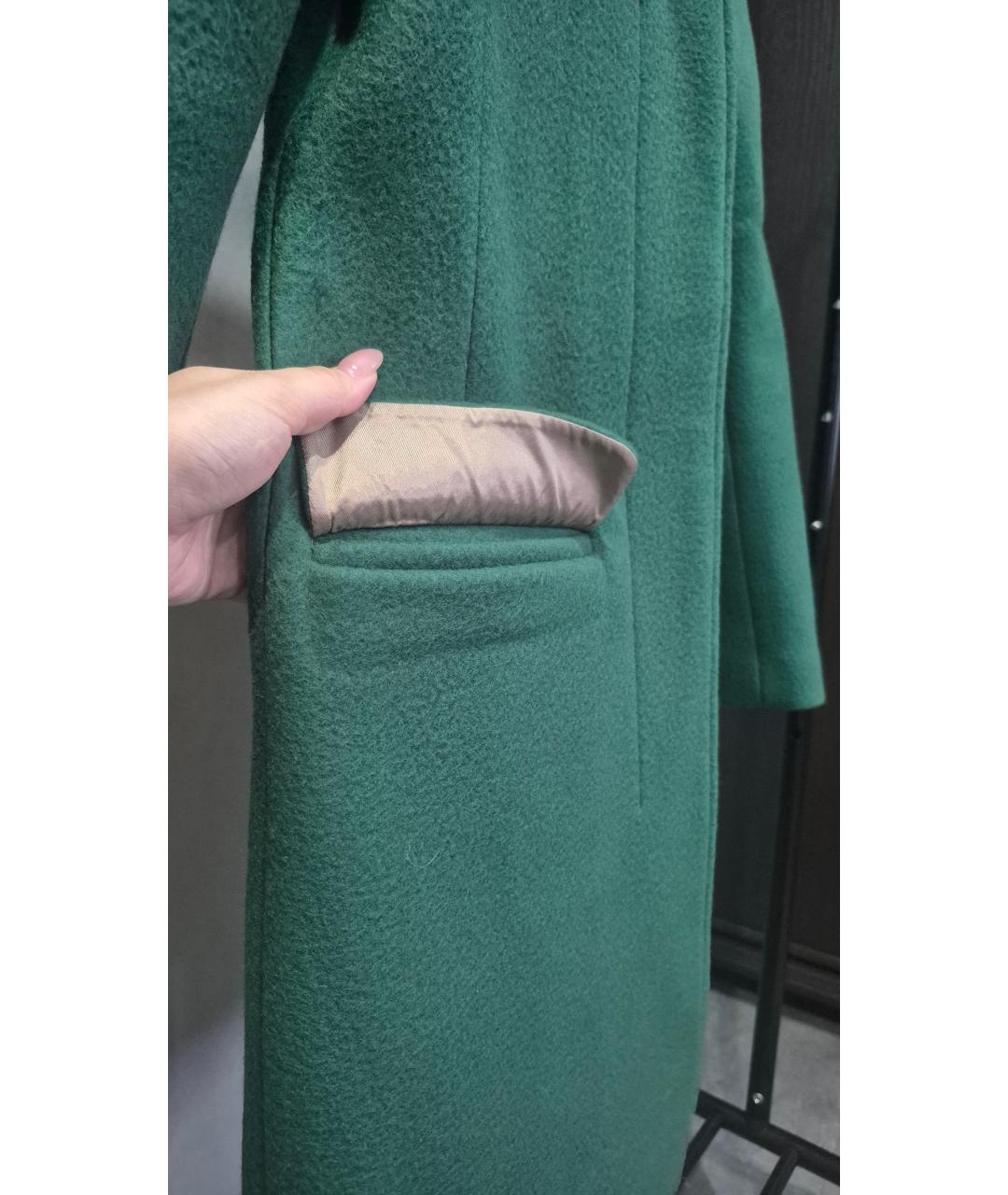 CLOSED Зеленые шерстяное пальто, фото 6