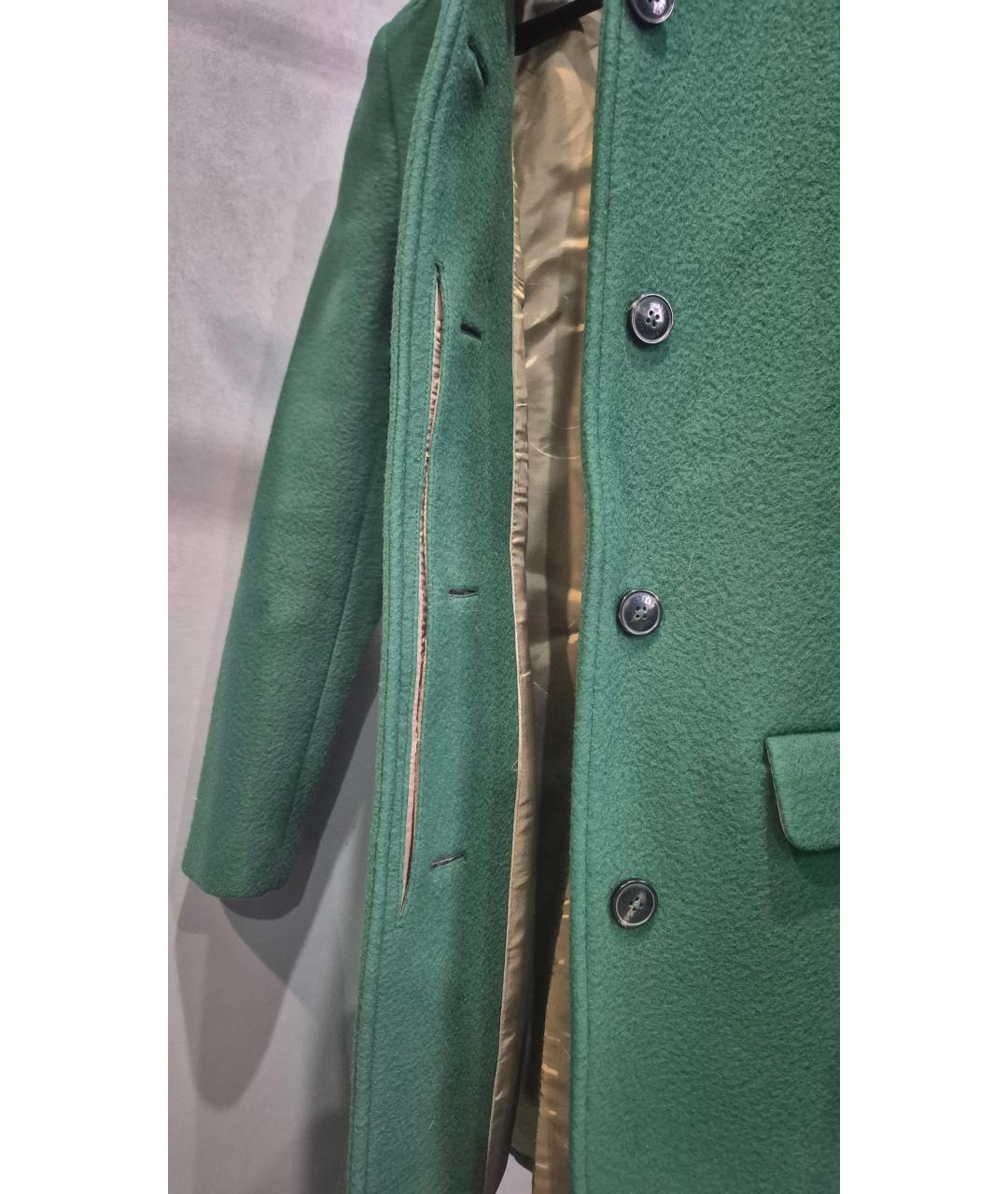 CLOSED Зеленые шерстяное пальто, фото 4
