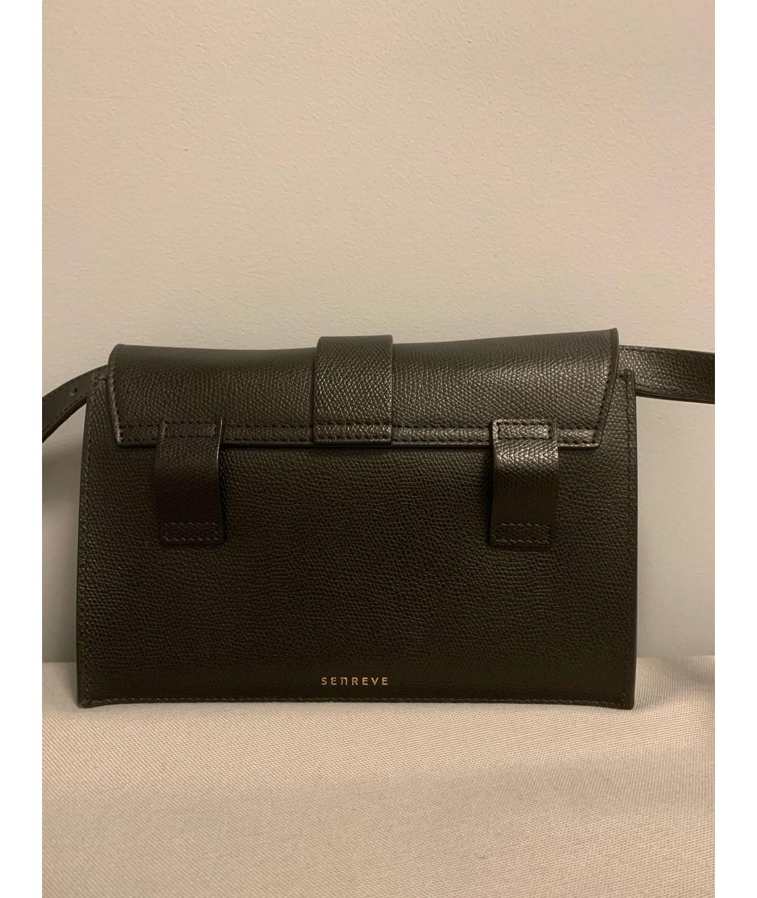 SENREVE Черная кожаная сумка через плечо, фото 3