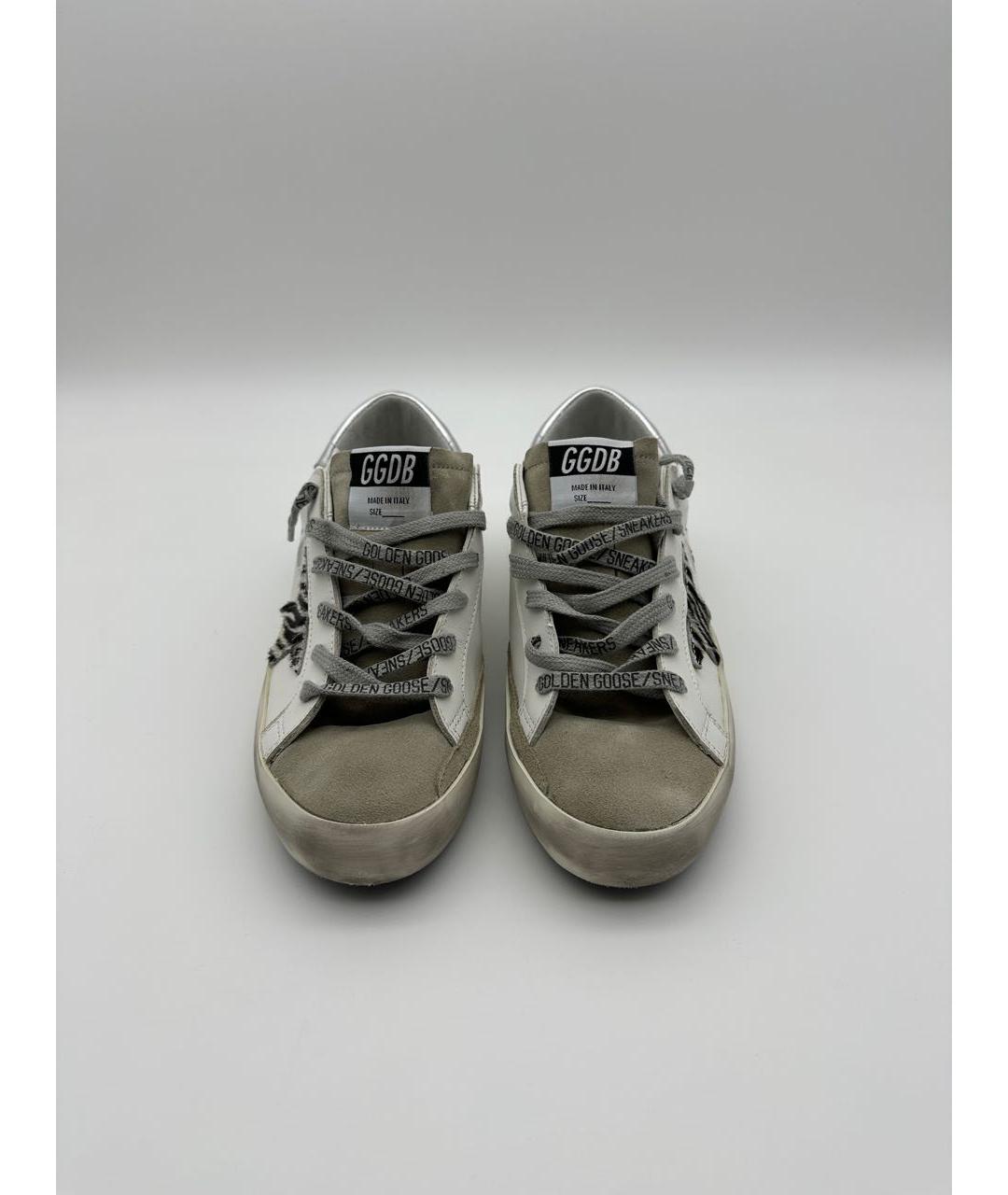 GOLDEN GOOSE DELUXE BRAND Белые кожаные кеды, фото 2