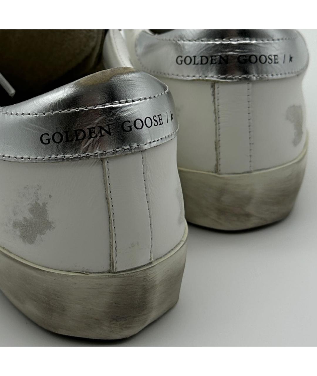 GOLDEN GOOSE DELUXE BRAND Белые кожаные кеды, фото 4