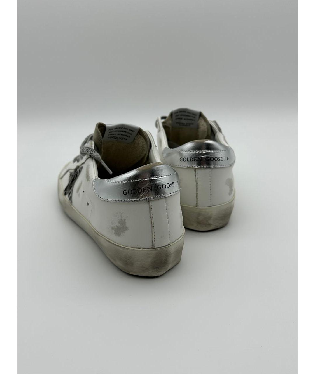 GOLDEN GOOSE DELUXE BRAND Белые кожаные кеды, фото 3