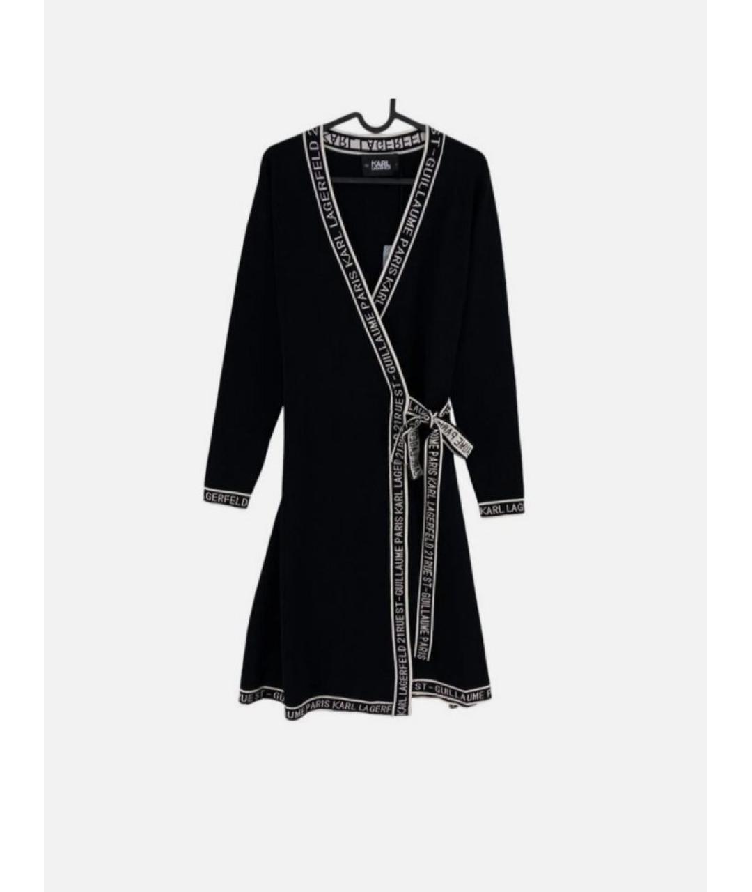 KARL LAGERFELD Черный вискозный кардиган, фото 10