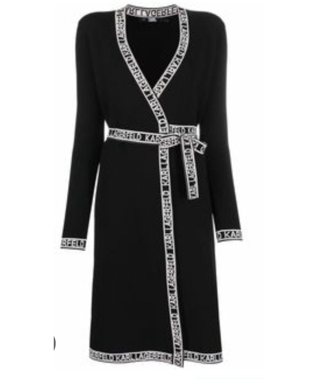 KARL LAGERFELD Черный вискозный кардиган, фото 6