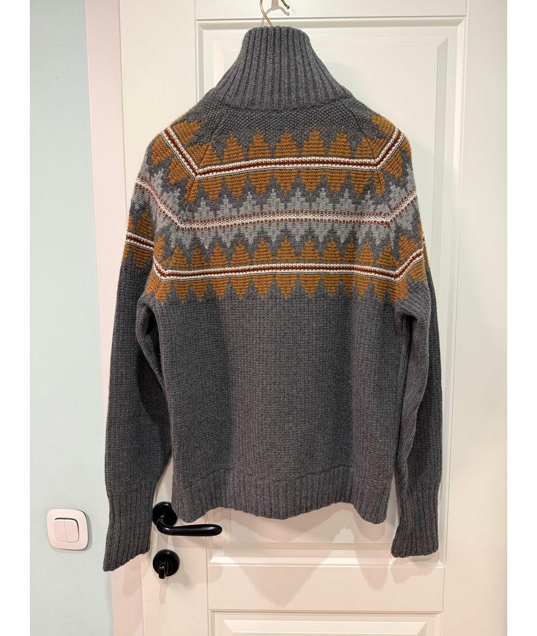 LORO PIANA Серый кашемировый джемпер / свитер, фото 2