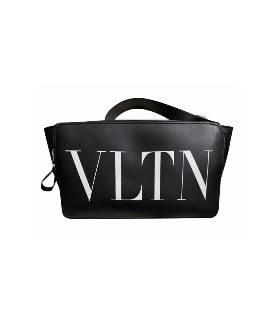 VALENTINO Черная кожаная поясная сумка, фото 3