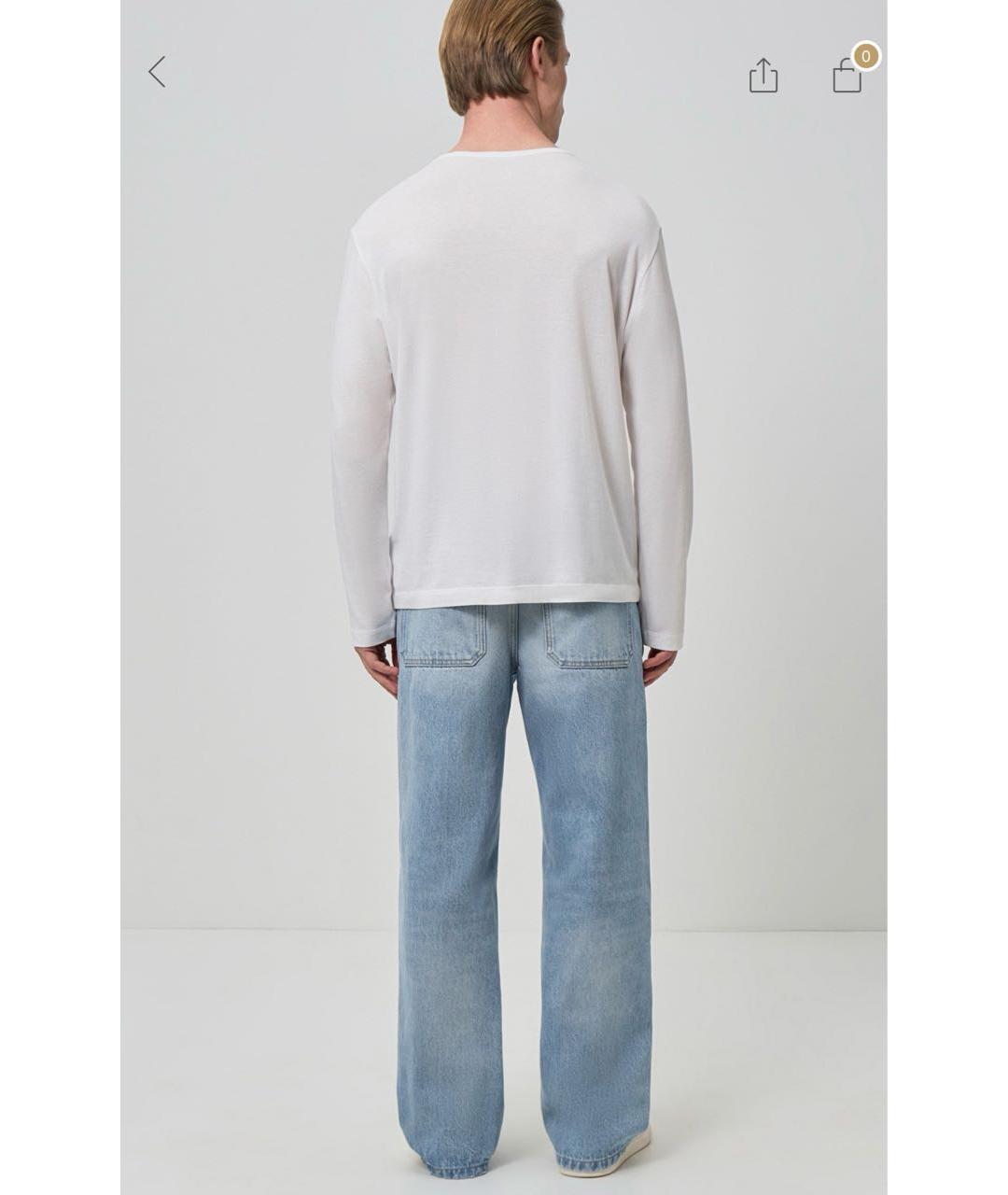 12 STOREEZ Голубые хлопковые прямые джинсы, фото 4