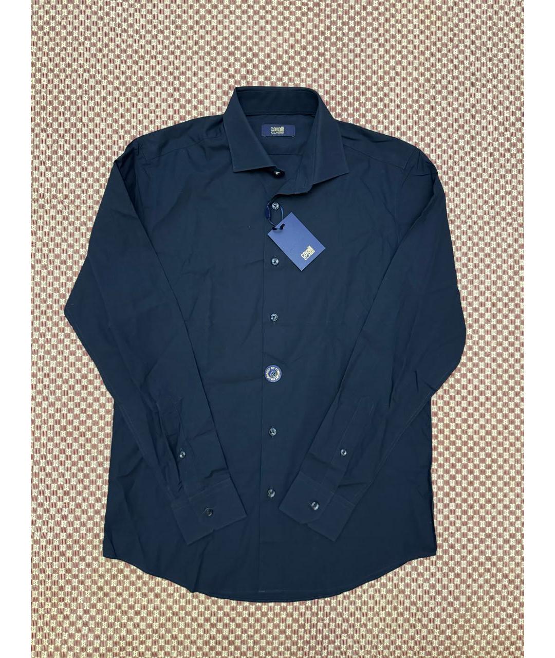 CAVALLI CLASS Черная хлопковая классическая рубашка, фото 7