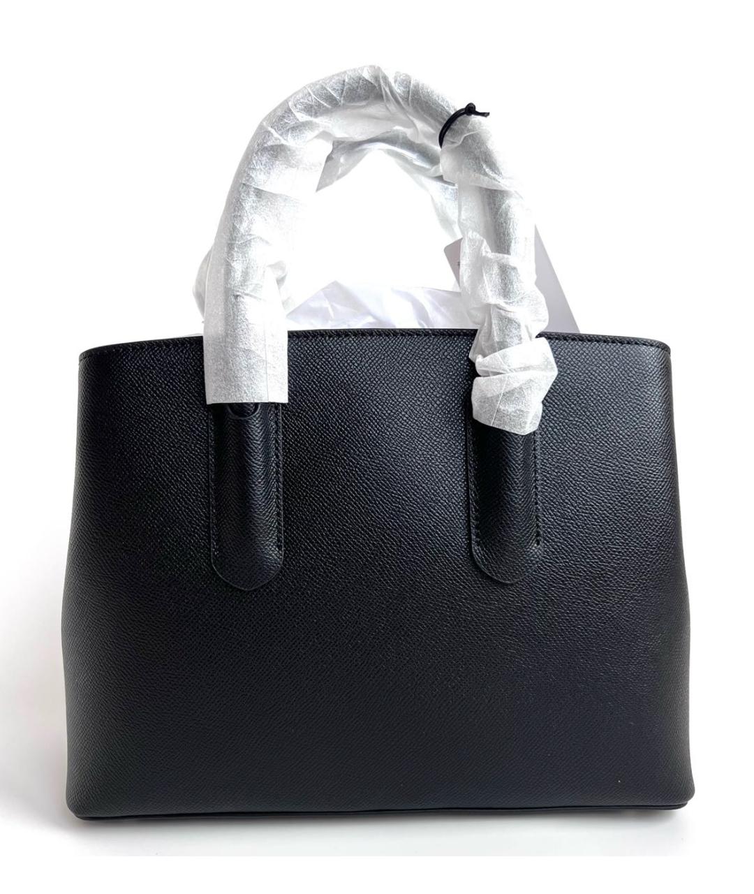 FURLA Черная кожаная сумка с короткими ручками, фото 8