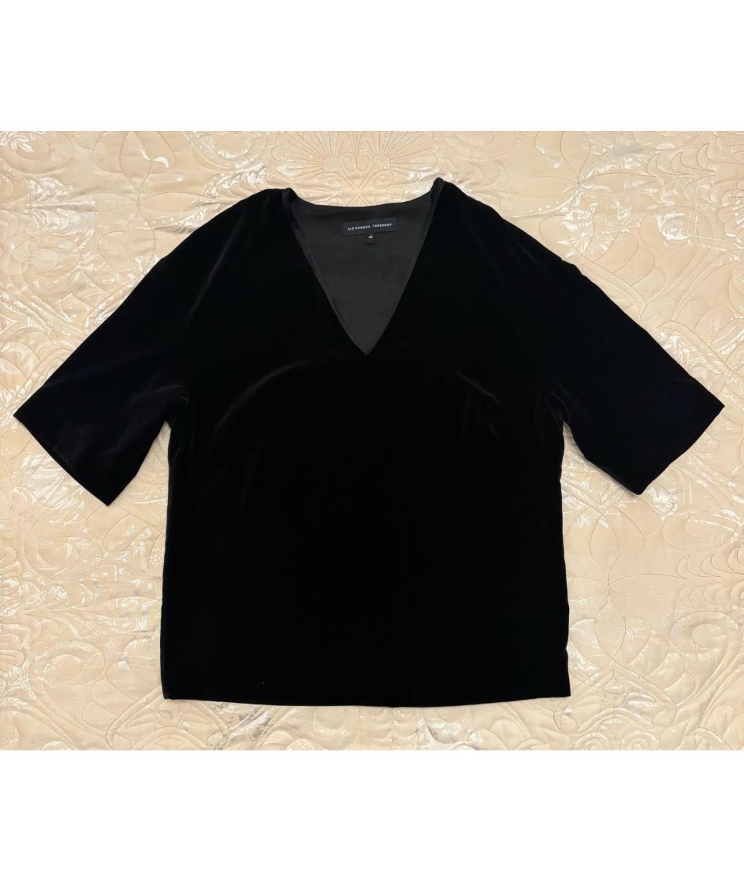 ALEXANDER TEREKHOV Черный бархатный костюм с брюками, фото 7