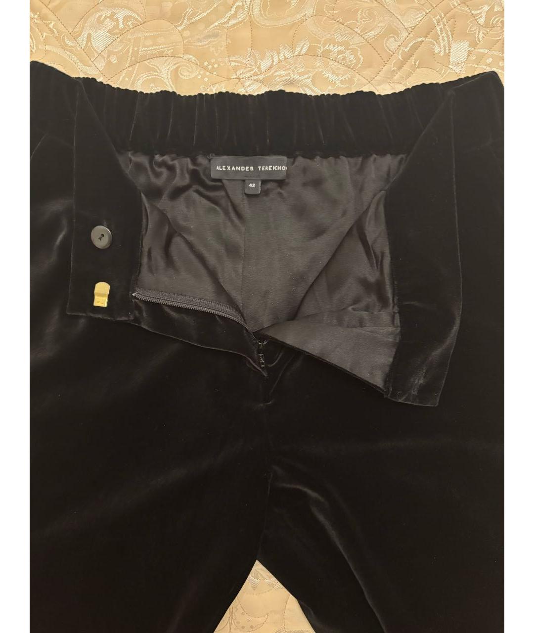 ALEXANDER TEREKHOV Черный бархатный костюм с брюками, фото 5