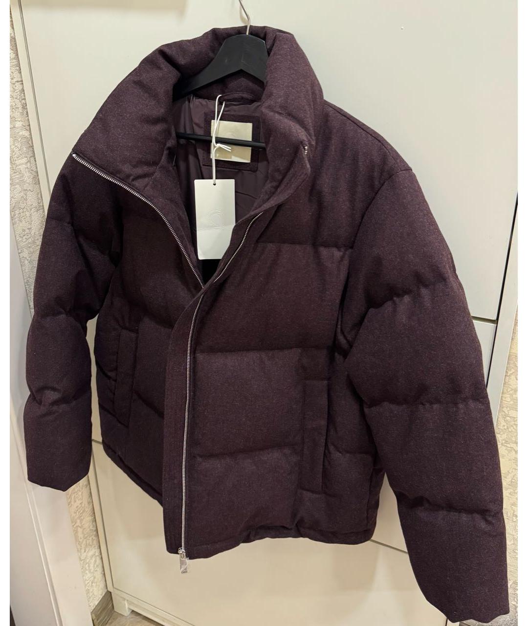 12 STOREEZ Фиолетовый шерстяной пуховик, фото 5
