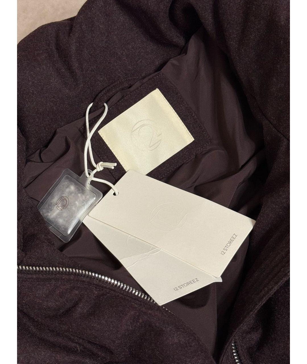 12 STOREEZ Фиолетовый шерстяной пуховик, фото 6