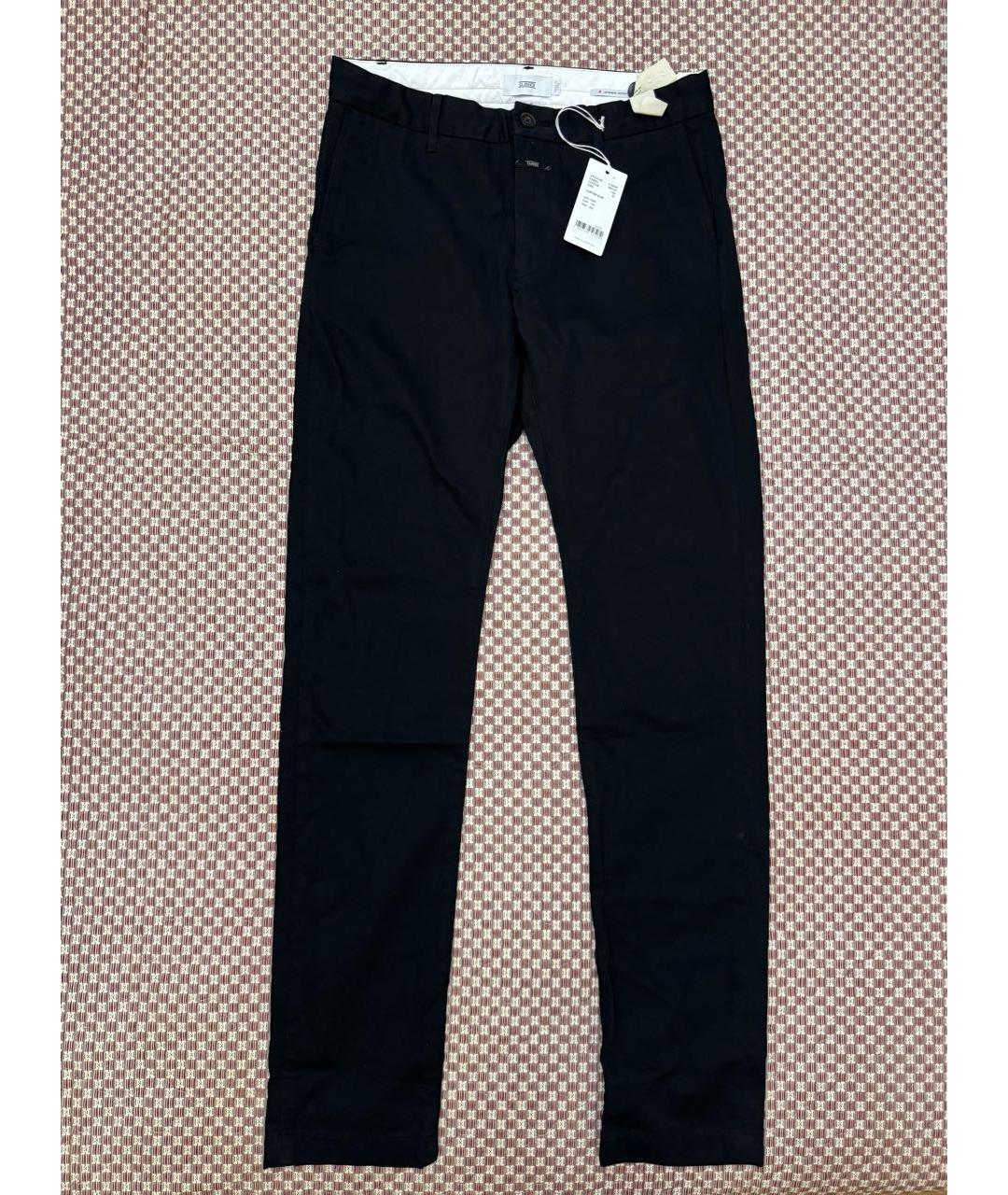 CLOSED Черные хлопковые повседневные брюки, фото 7