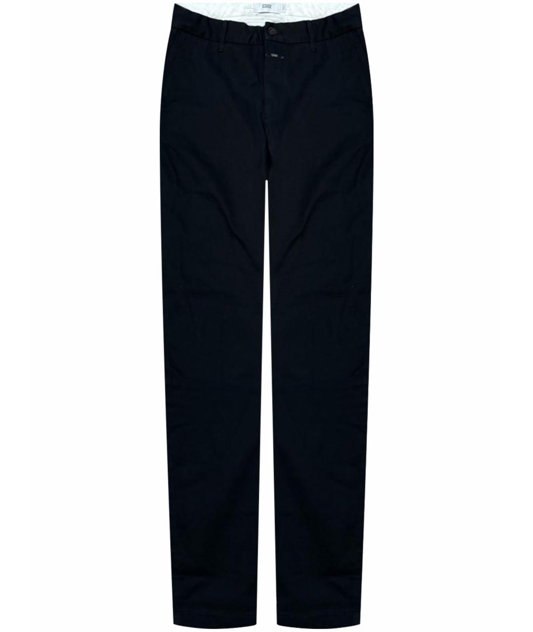 CLOSED Черные хлопковые повседневные брюки, фото 1