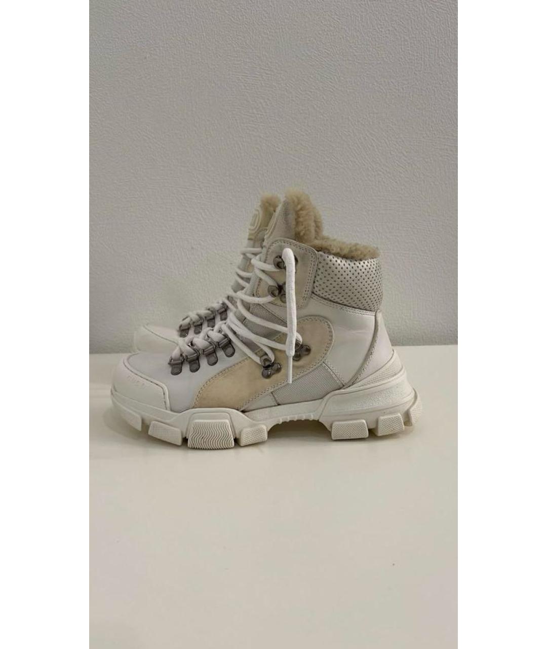 GUCCI Белые ботинки, фото 7