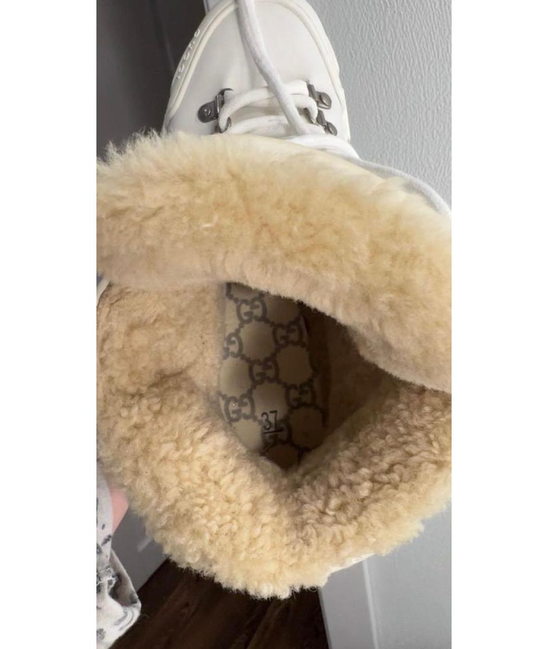 GUCCI Белые ботинки, фото 5