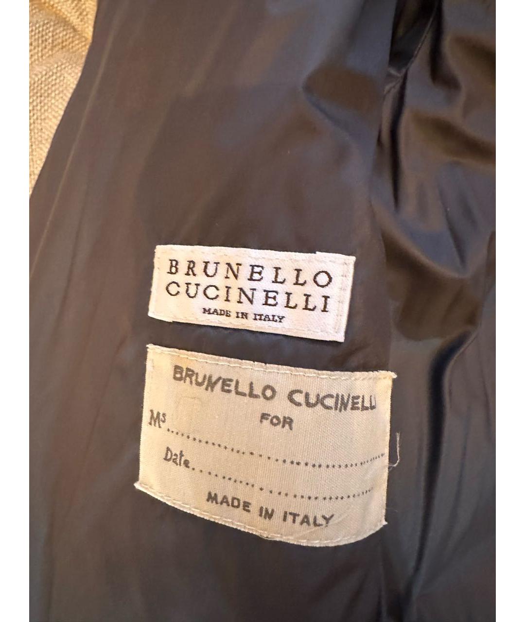 BRUNELLO CUCINELLI Серый пуховик, фото 5