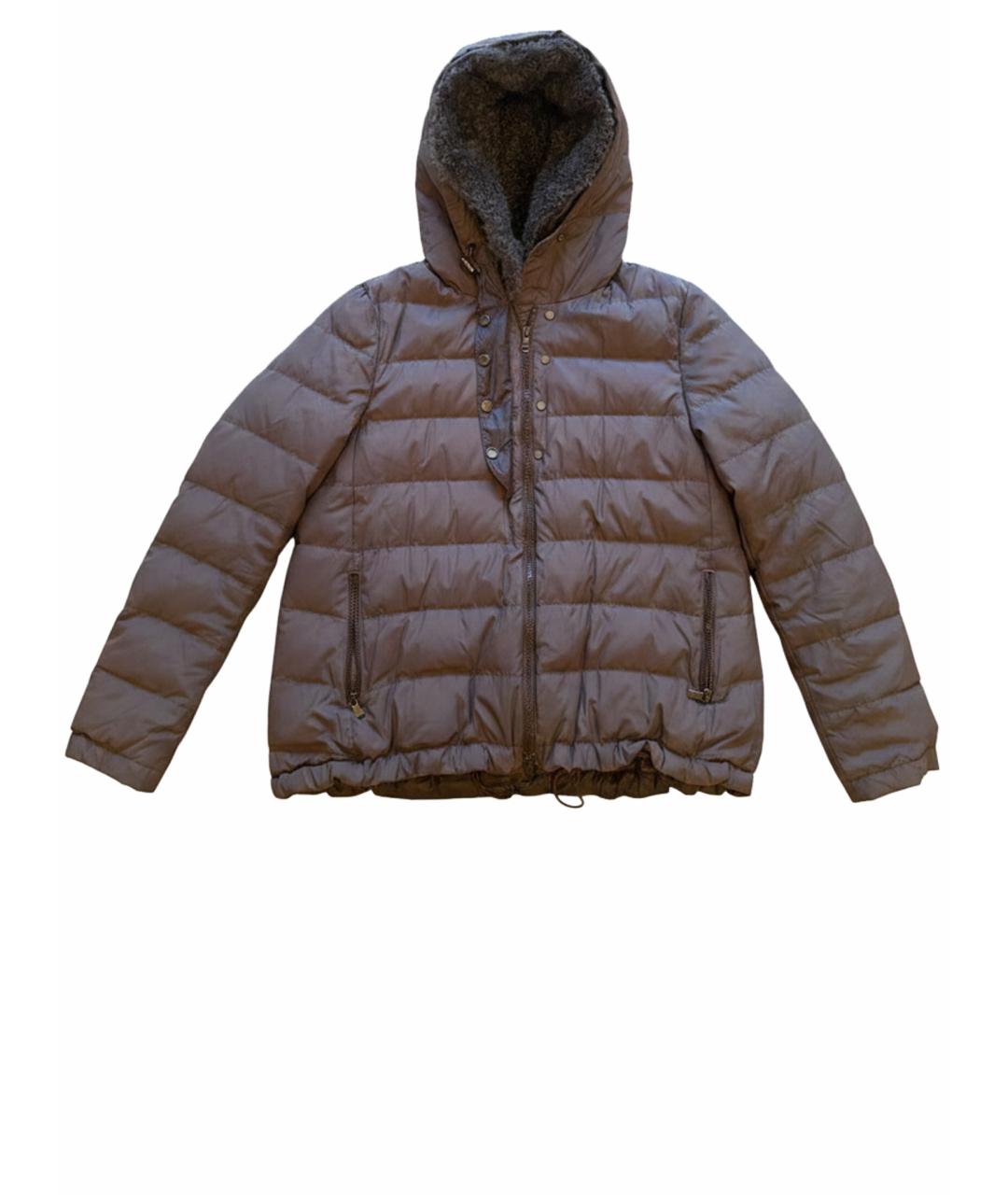 BRUNELLO CUCINELLI Серый пуховик, фото 1
