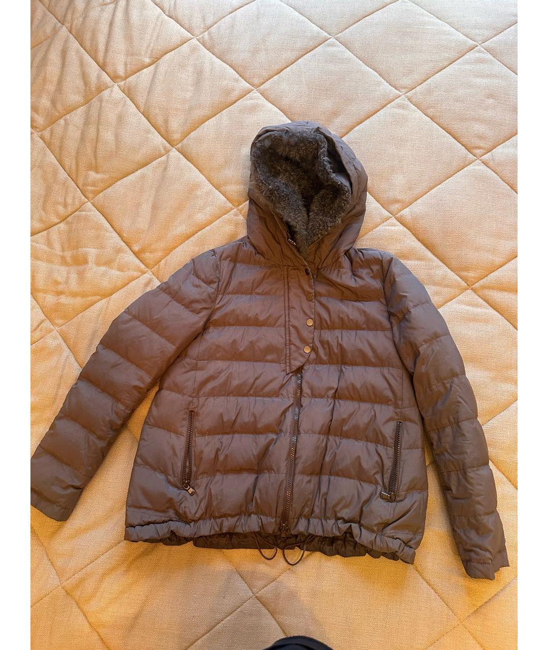 BRUNELLO CUCINELLI Серый пуховик, фото 6