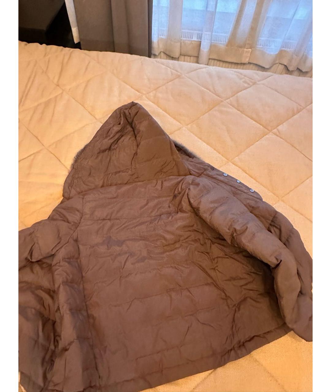 BRUNELLO CUCINELLI Серый пуховик, фото 8