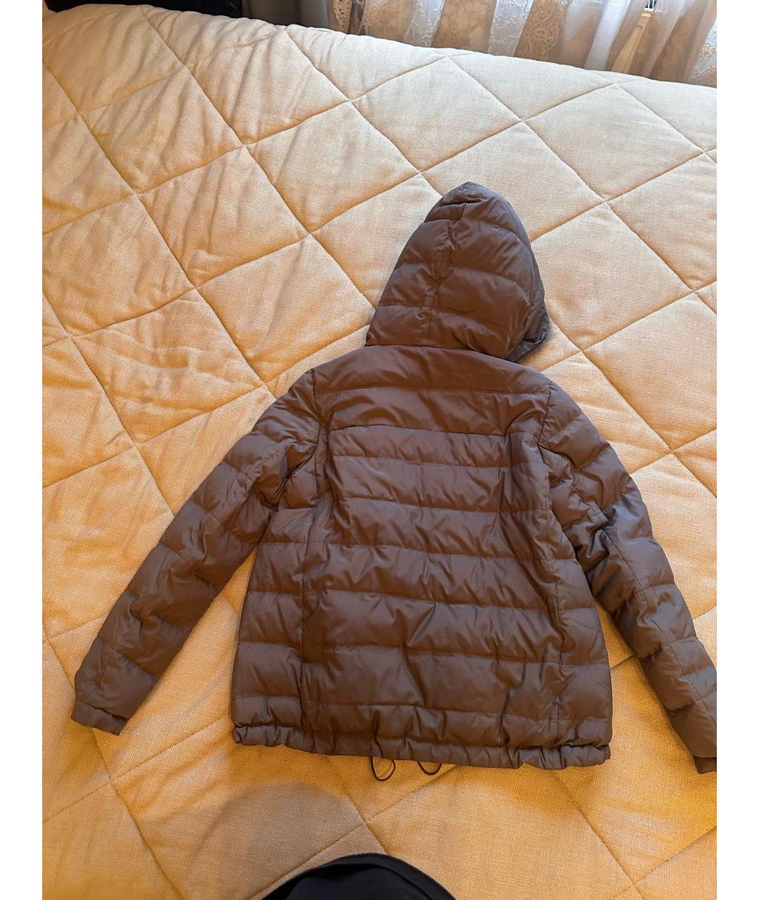 BRUNELLO CUCINELLI Серый пуховик, фото 4