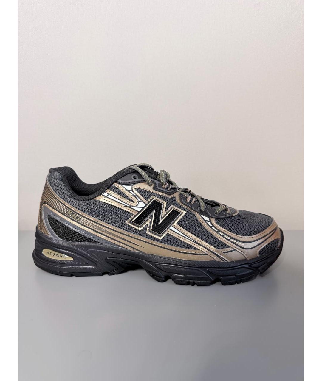 NEW BALANCE Серые текстильные низкие кроссовки / кеды, фото 3