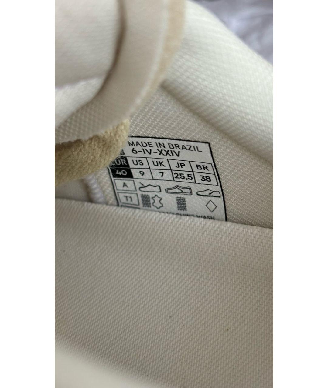 VEJA Бежевые текстильные кроссовки, фото 8