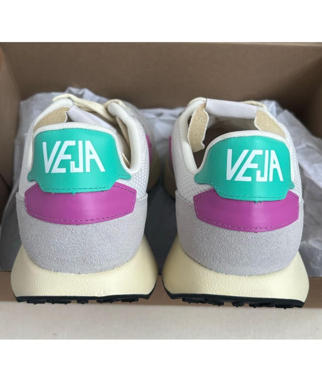 VEJA Бежевые текстильные кроссовки, фото 6