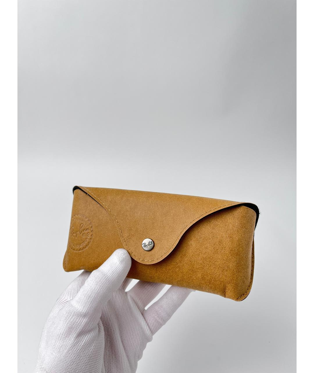 RAY BAN Черные пластиковые солнцезащитные очки, фото 9