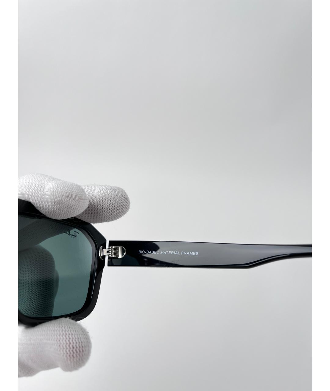 RAY BAN Черные пластиковые солнцезащитные очки, фото 5