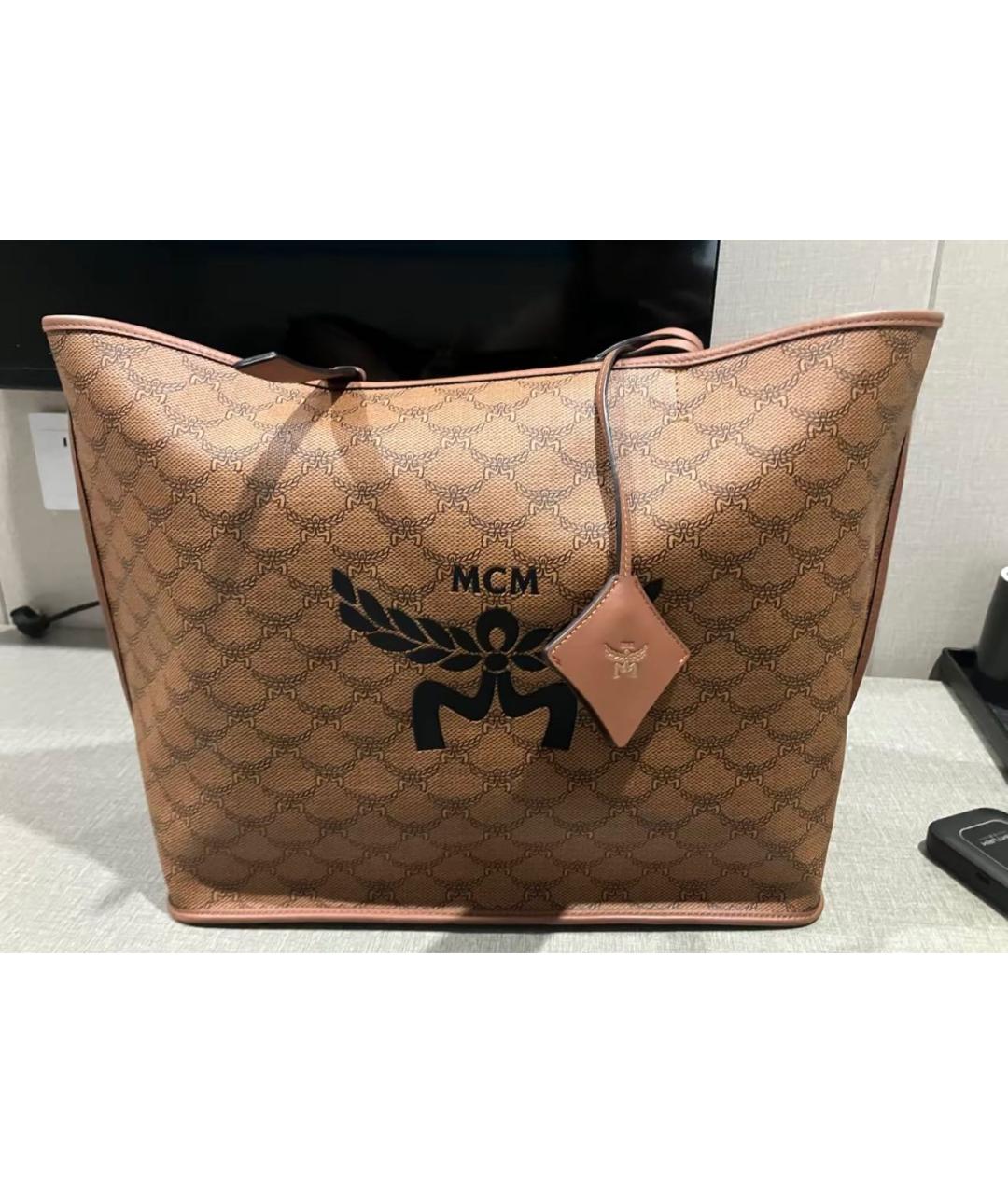 MCM Коричневая сумка тоут, фото 5