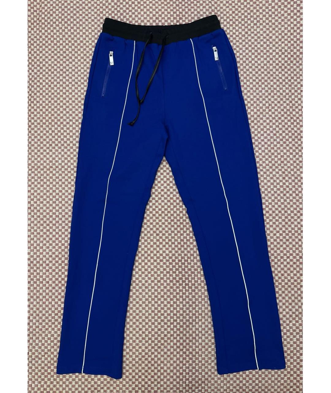 JOHN RICHMOND Синие вискозные повседневные брюки, фото 7