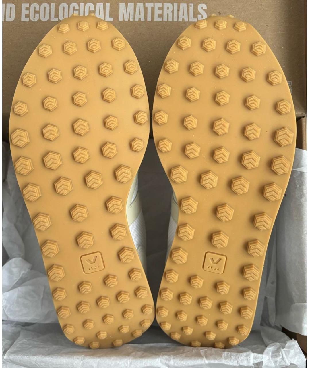 VEJA Бежевые текстильные кроссовки, фото 7