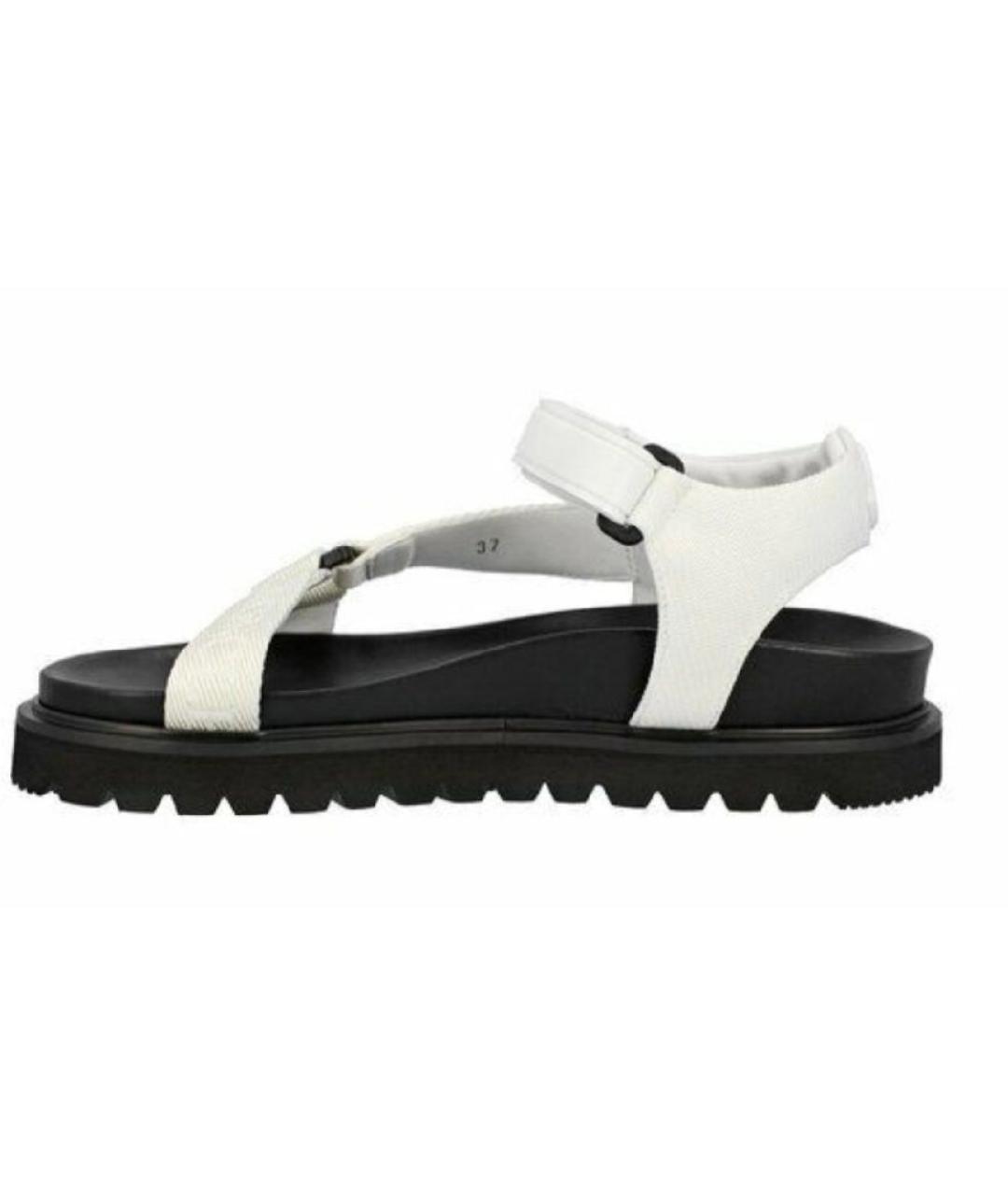 MONCLER Белые текстильные сандалии, фото 4