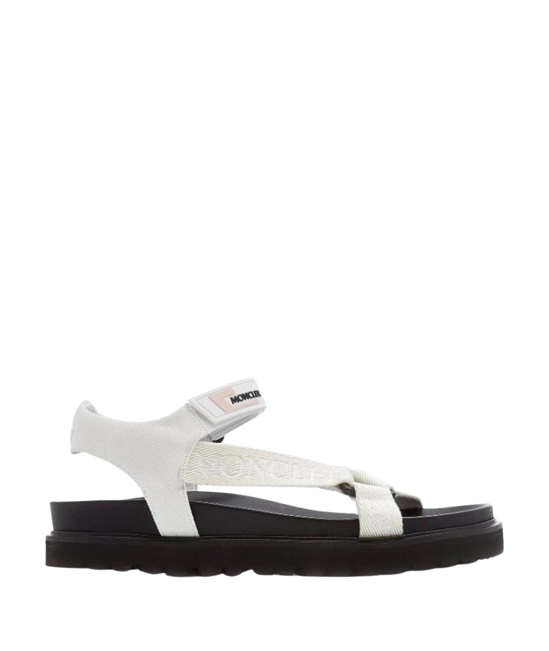 MONCLER Белые текстильные сандалии, фото 1