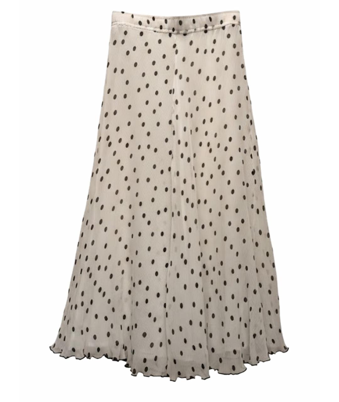 GANNI Белая полиэстеровая юбка миди, фото 1