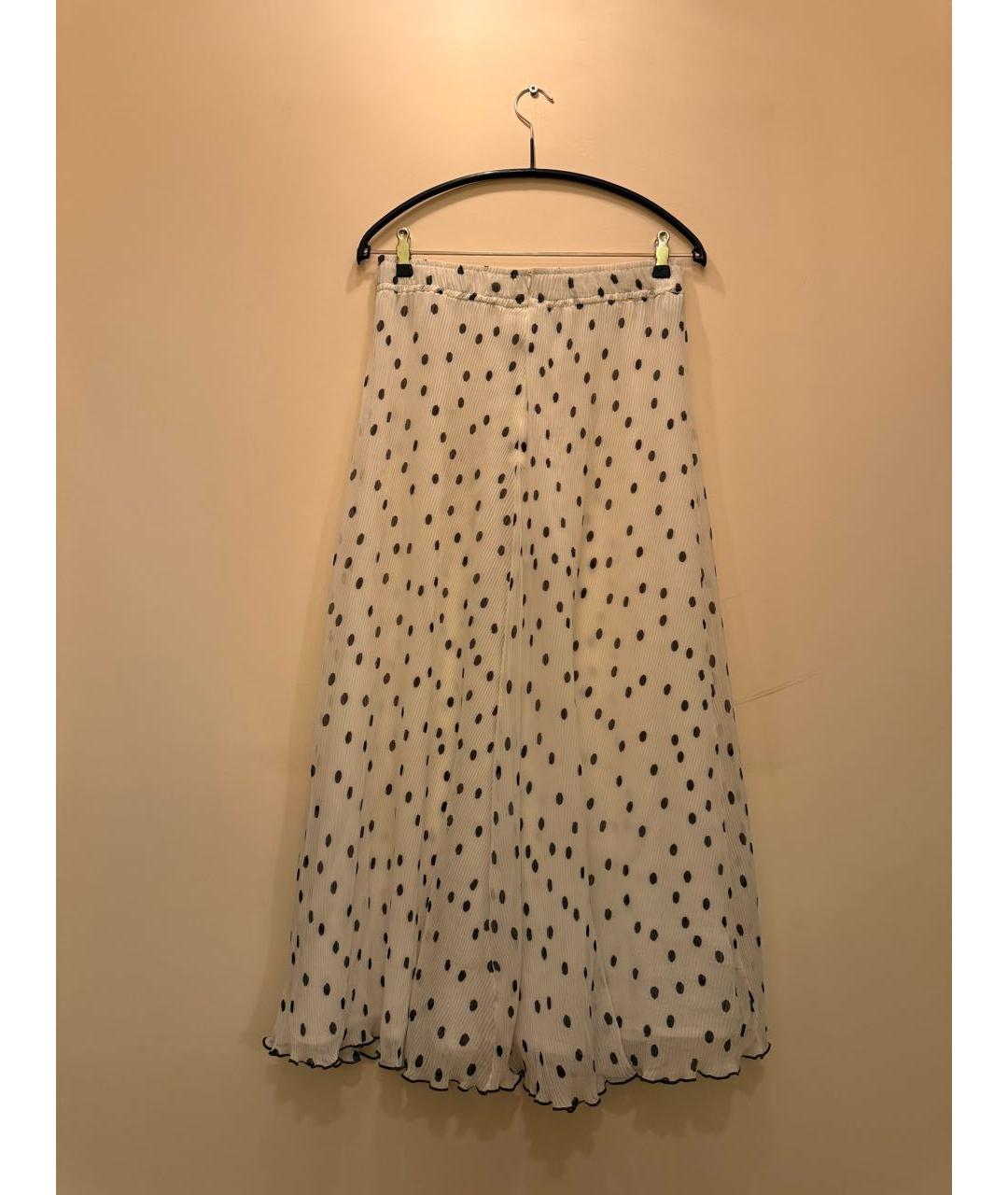 GANNI Белая полиэстеровая юбка миди, фото 2