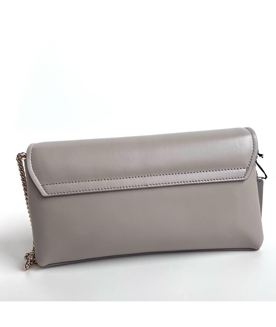 FURLA Серая кожаная сумка через плечо, фото 6