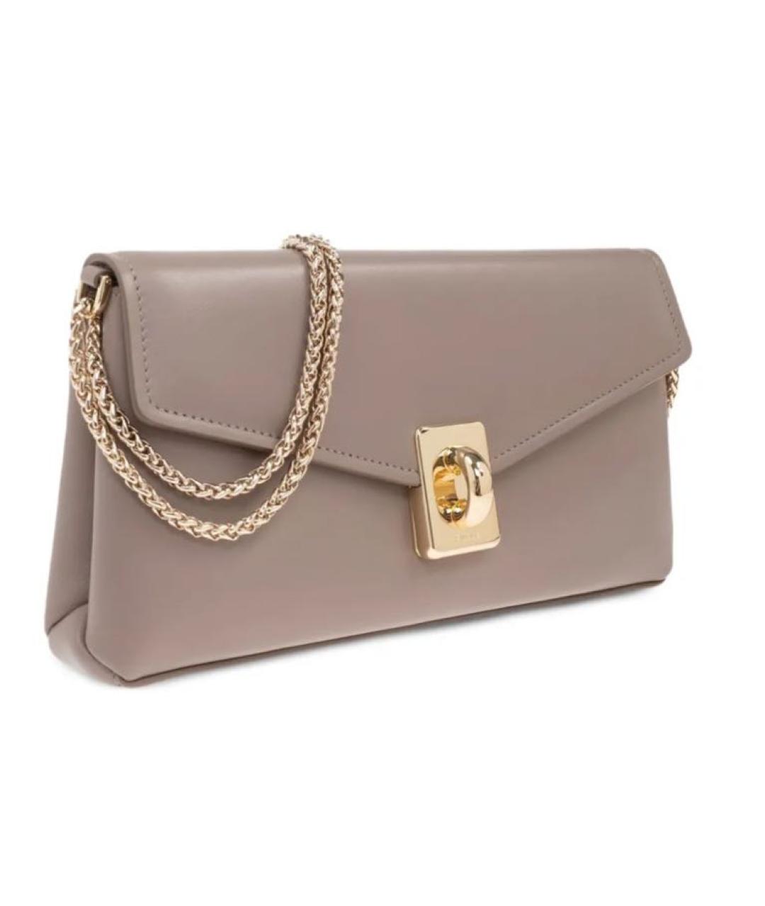 FURLA Серая кожаная сумка через плечо, фото 2