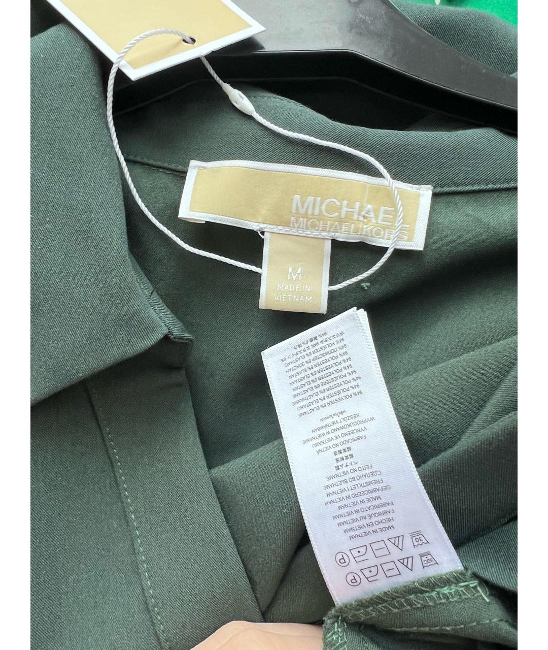 MICHAEL MICHAEL KORS Зеленые полиэстеровое повседневное платье, фото 3